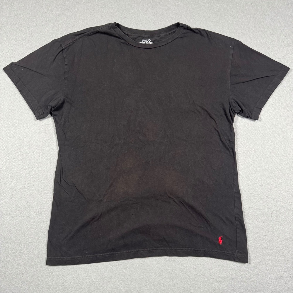 Polo Ralph Lauren Mens XL Slim Fit Black Short Sleeve Pony Logo T-Shirt